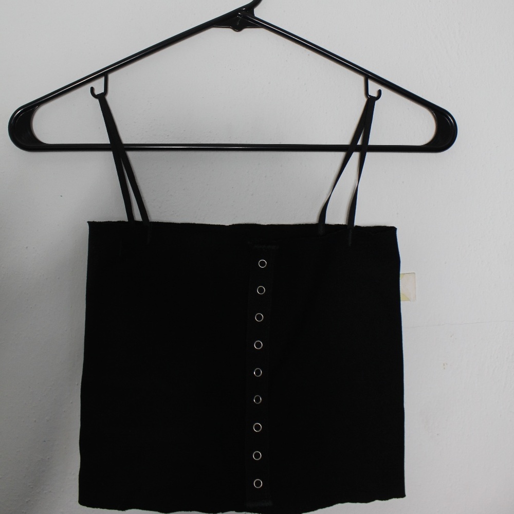 Tight Button-Up Crop Top